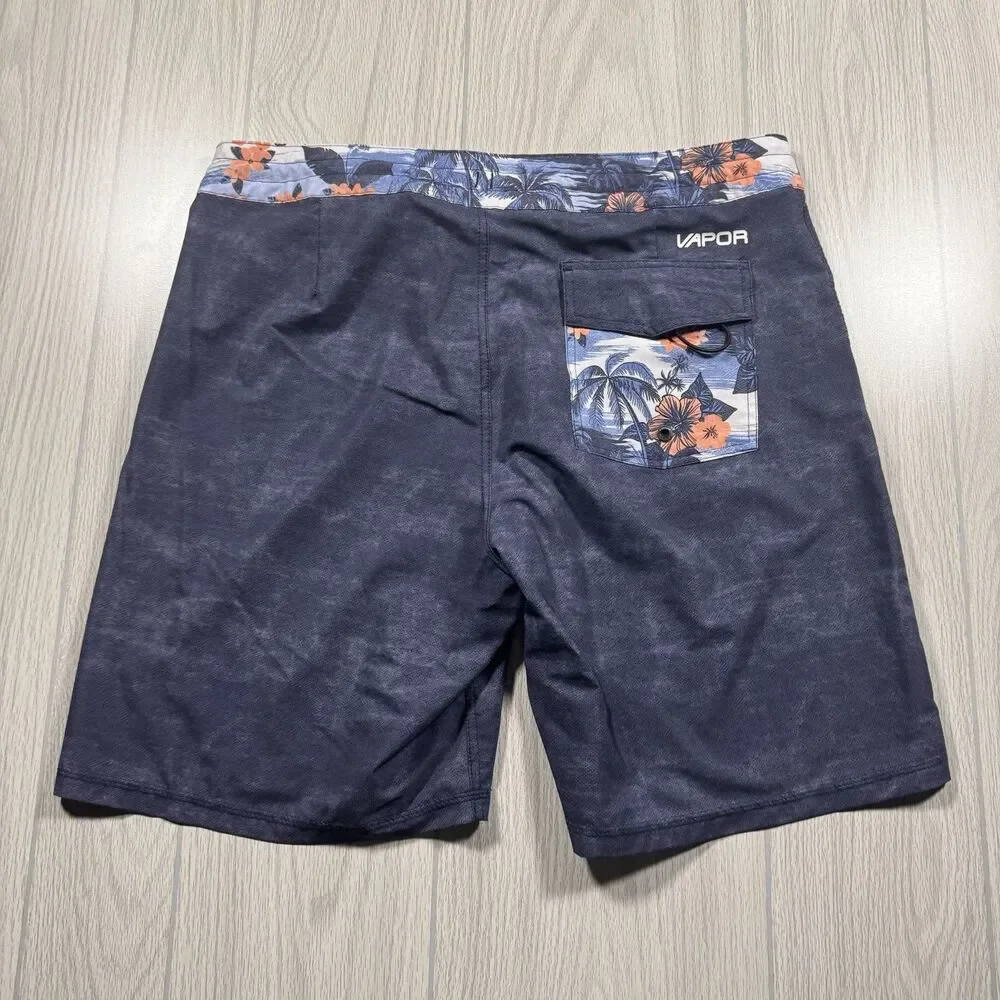 Body Glove Vapor Board Shorts Men’s 36 x 8 Blue Surf Skate Swim Trunks Unlined